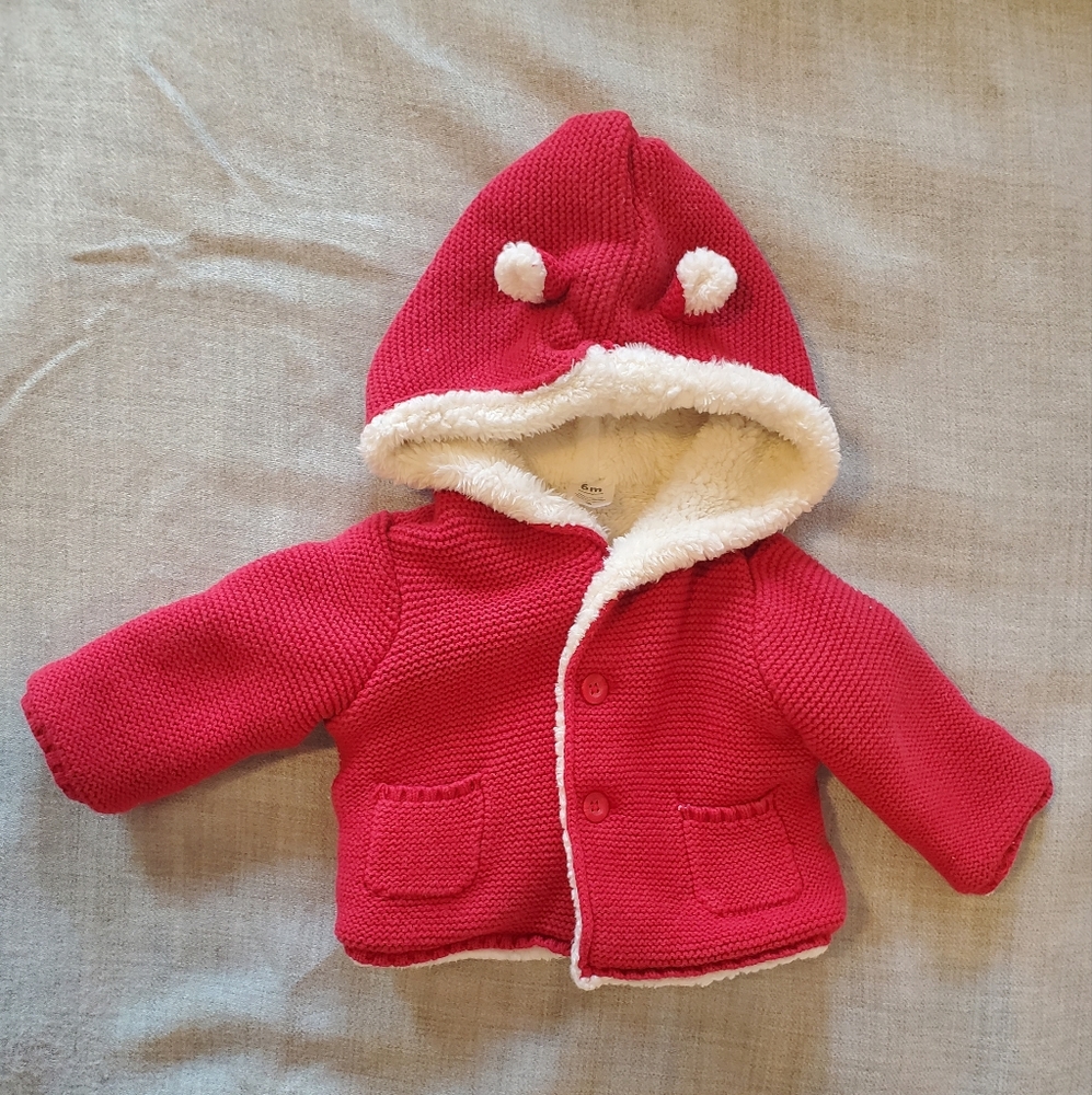 Fuzzy Christmas Sweater 6M